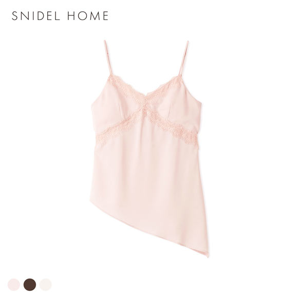 スナイデルホーム サテンジャガードチュニック パジャマ ルームウェア SNIDEL HOME