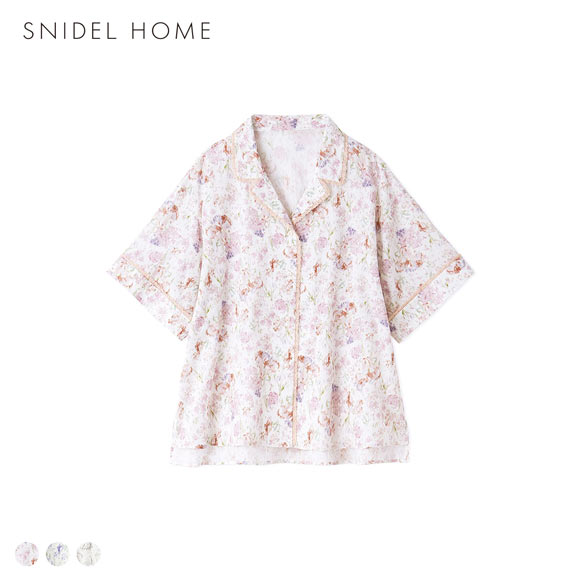 スナイデルホーム HealingLight 開襟シャツ ルームウェア パジャマ SNIDEL HOME