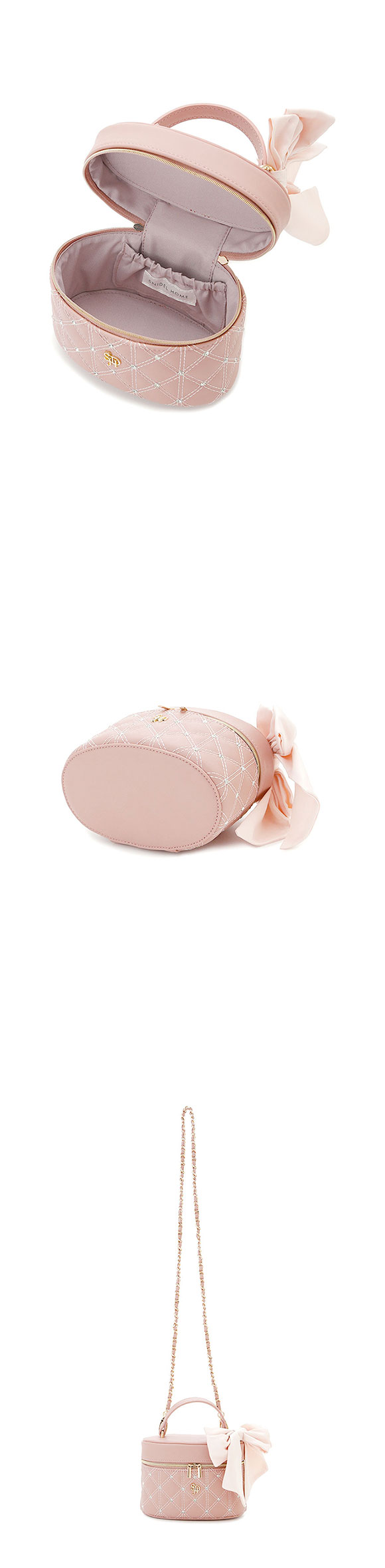 スナイデルホーム リボンキルティングバニティバッグ SNIDEL HOME