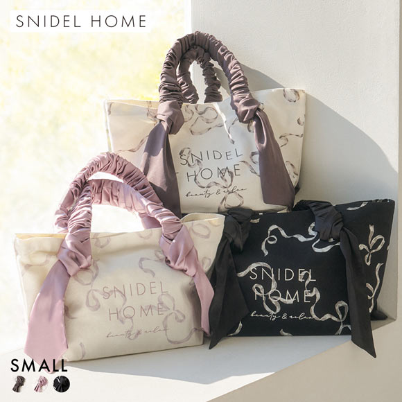 スナイデルホーム オーガニックキャンバストート SMALL リボン RIBBON