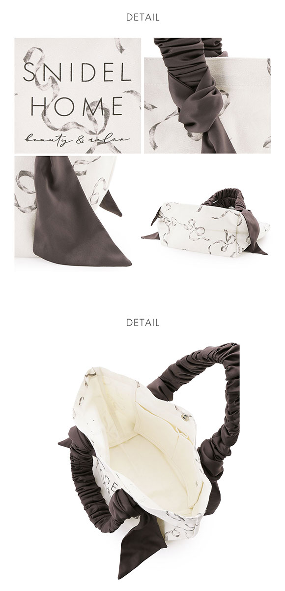 スナイデルホーム オーガニックキャンバストート SMALL リボン RIBBON SNIDEL HOME