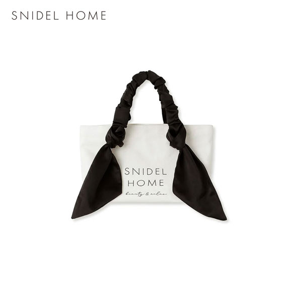 スナイデルホーム オーガニックキャンバスバック SMALL SNIDEL HOME BLK
