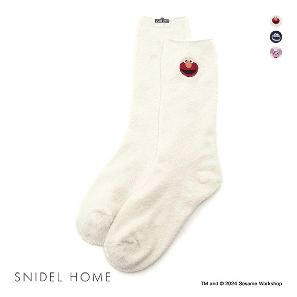 スナイデルホーム SNIDEL HOME 【SESAME STREET】【UNISEX】ワンポイントソックス パジャマ ルームウェア