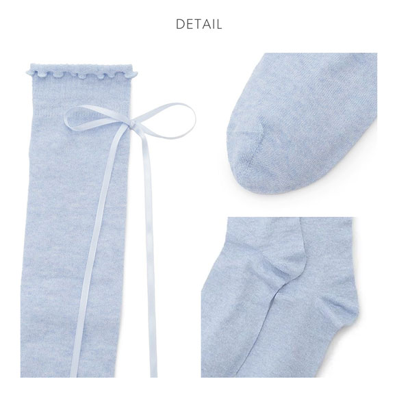 スナイデルホーム リボンシアー ニーハイソックス SNIDEL HOME