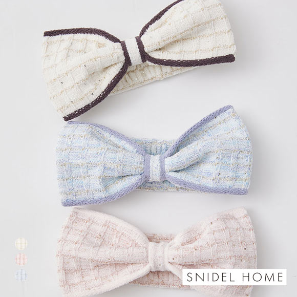 スナイデルホーム ラメニットリボンヘアターバン SNIDEL HOME