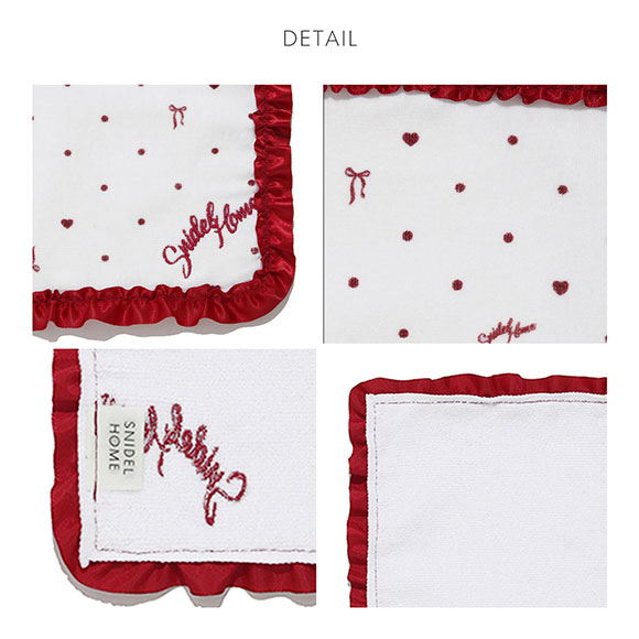 スナイデルホーム フリルハンドタオル SNIDEL HOME Valentine バレンタイン