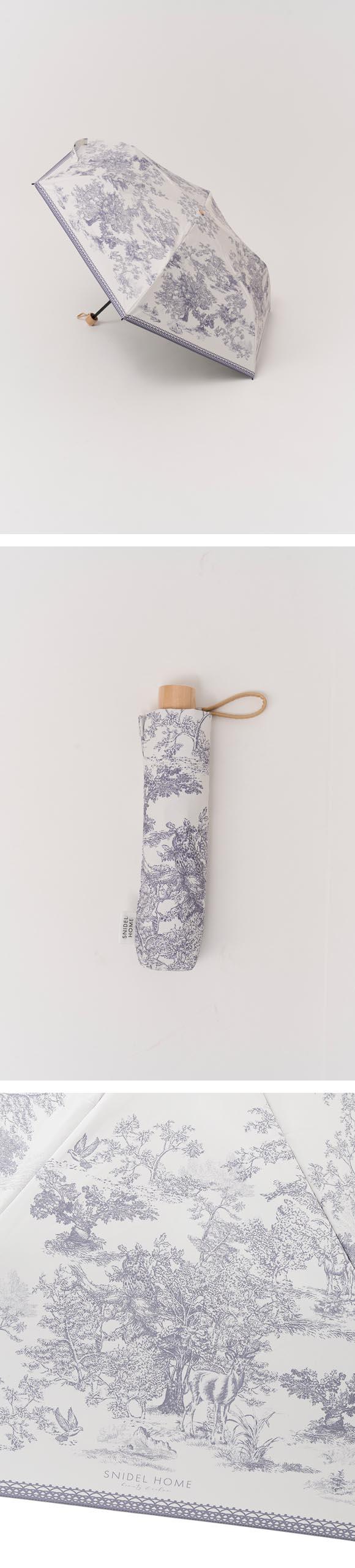 スナイデルホーム SNIDEL HOME×PROTECT U 晴雨兼用折り畳み日傘 UVブロック 折りたたみ傘 日傘 兼用 雨傘 晴雨両用