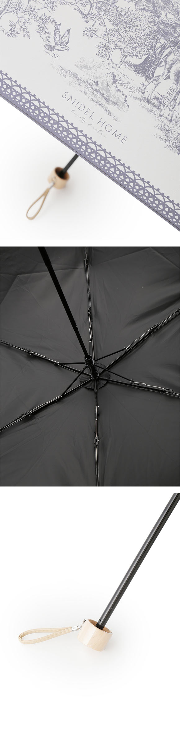 スナイデルホーム SNIDEL HOME×PROTECT U 晴雨兼用折り畳み日傘 UVブロック 折りたたみ傘 日傘 兼用 雨傘 晴雨両用