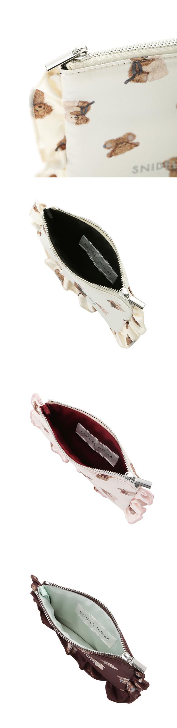 スナイデルホーム ベア総柄ポーチ SNIDEL HOME