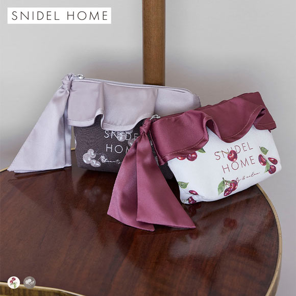 スナイデルホーム オーガニックキャンバスポーチ（CHERRY) SNIDEL HOME