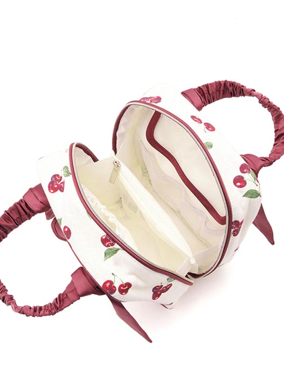 スナイデルホーム キャンバストラベルポーチ（CHERRY) SNIDEL HOME