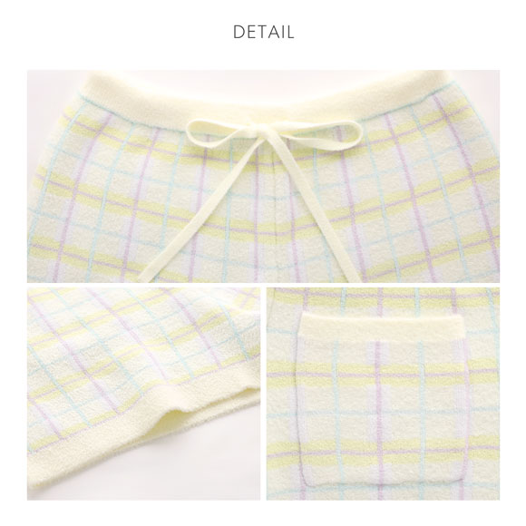 スナイデルホーム ロゴジャガードニットセットアップ パジャマ ルームウェア SNIDEL HOME