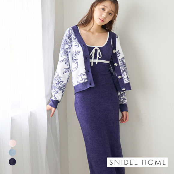スナイデルホーム 5th Anniversary ワンポイントニットワンピース SNIDEL HOME