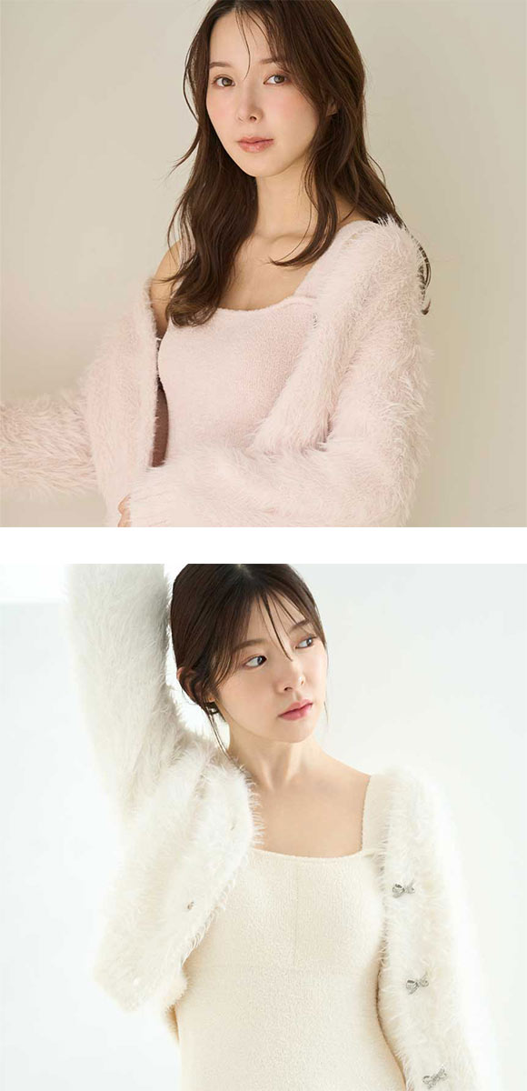 スナイデルホーム NEW YEARS SPECIAL ITEM シャギーカーディガン×ワンピースセット SNIDEL HOME