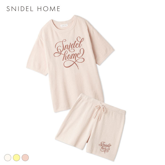 スナイデルホーム ニットロゴセットアップ 上下セット パジャマ ルームウェア SNIDEL HOME
