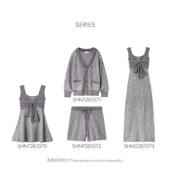 スナイデルホーム リボンツイードワンピース カップイン パッド付き パジャマ ルームウェア SNIDEL HOME