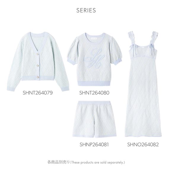 スナイデルホーム ニットチェックワンピース カップイン パッド付き パジャマ ルームウェア SNIDEL HOME