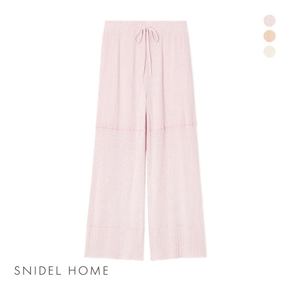 スナイデルホーム クロシェロングパンツ ロングパンツ パジャマ ルームウェア SNIDEL HOME