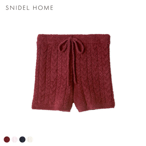 スナイデルホーム Steam Whip ケーブルショートパンツ パジャマ ルームウェア SNIDEL HOME HOLIDAY