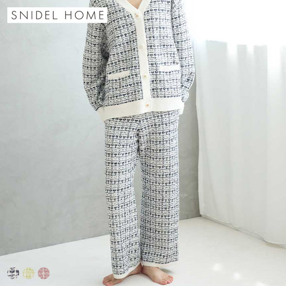 スナイデルホーム ツイードロングパンツ パジャマ ルームウェア SNIDEL HOME