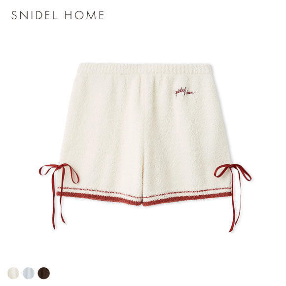 スナイデルホーム Milcrea リボンニットショートパンツ パジャマ ルームウェア SNIDEL HOME Valentine バレンタイン