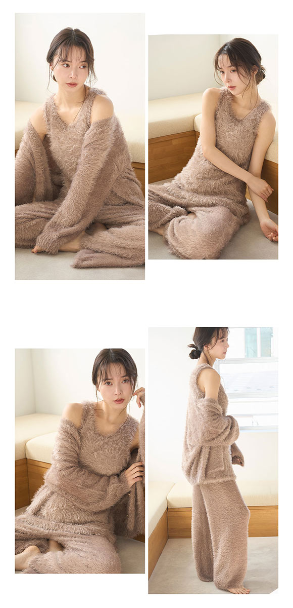 スナイデルホーム シャギーロングパンツ パジャマ ルームウェア SNIDEL HOME