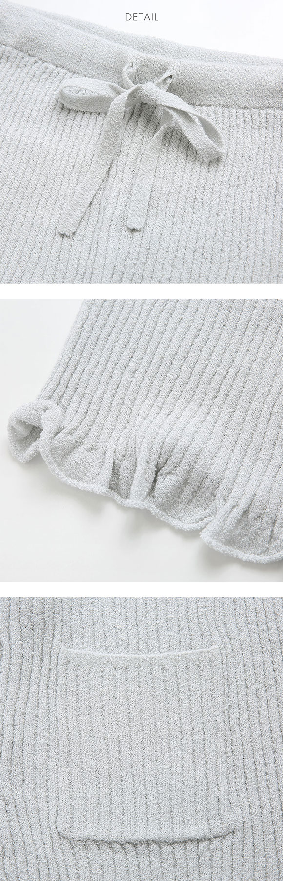 スナイデルホーム ボーダーリブショートパンツ パジャマ ルームウェア SNIDEL HOME