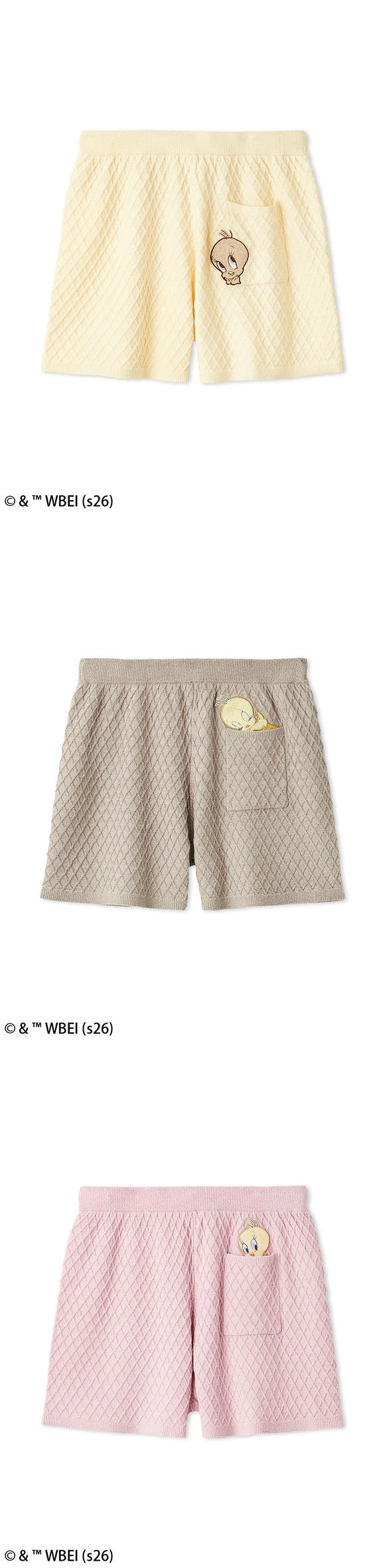 スナイデルホーム Tweety ワッフルコーンニットショートパンツ ルームウェア パジャマ SNIDEL HOME