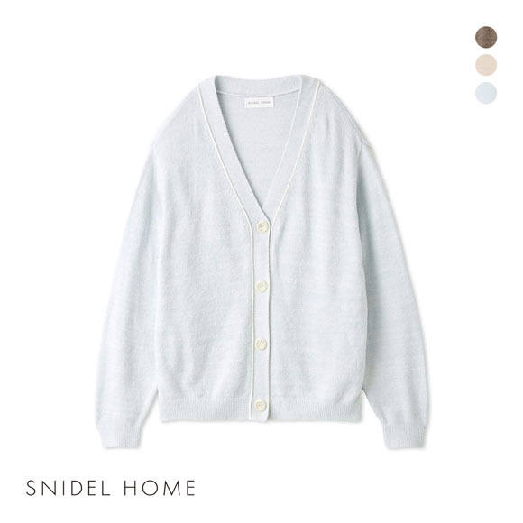 スナイデルホーム メランジパイピングカーディガン パジャマ ルームウェア SNIDEL HOME