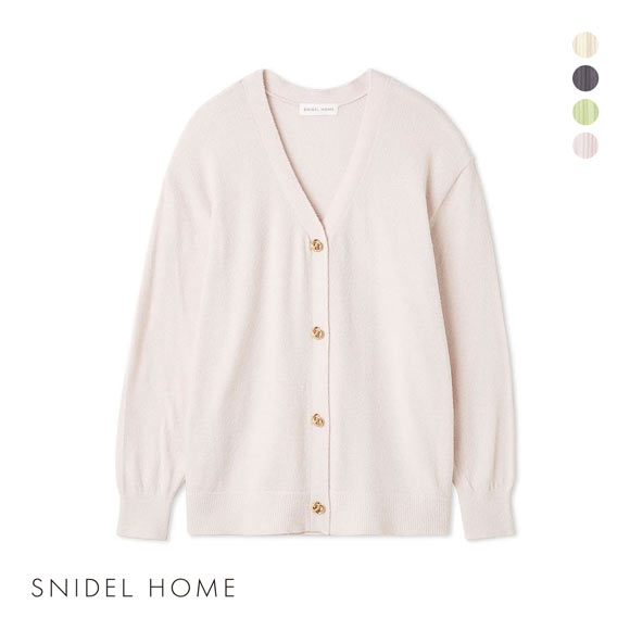 スナイデルホーム ICESUMMER デザインボタンカーディガン