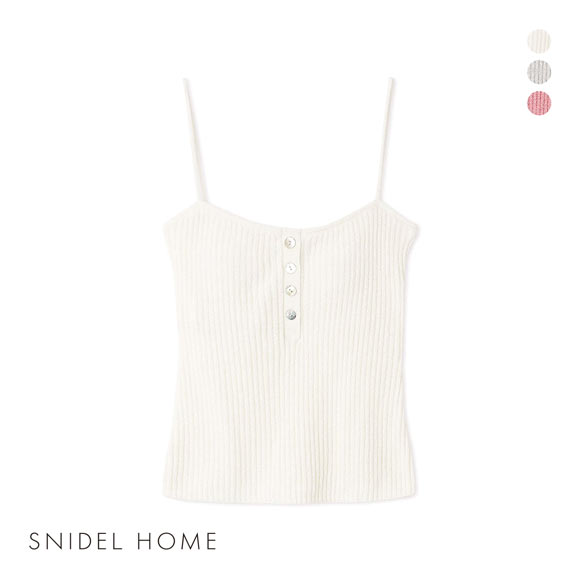 スナイデルホームヘンリーデザインキャミソール パジャマ ルームウェア カップイン SNIDEL HOME