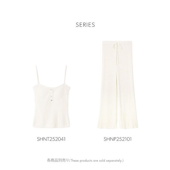 スナイデルホームヘンリーデザインキャミソール パジャマ ルームウェア カップイン SNIDEL HOME