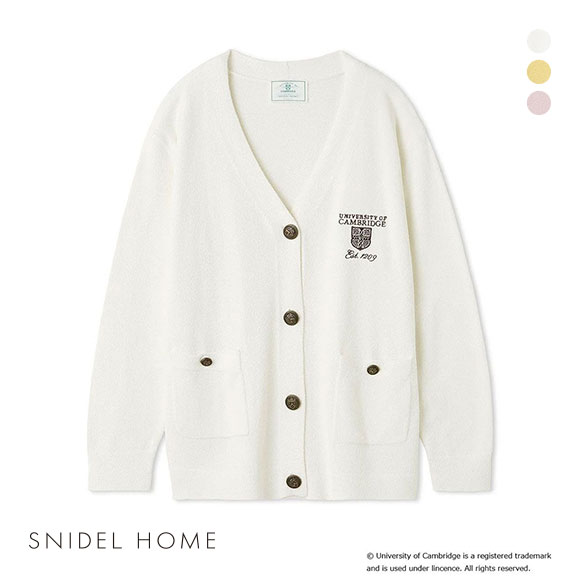 スナイデルホーム University of Cambridge ニットカーディガン パジャマ ルームウェア SNIDEL HOME ケンブリッジ大学