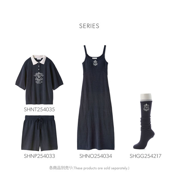 スナイデルホーム エンブレムニットポロシャツ SNIDEL HOME