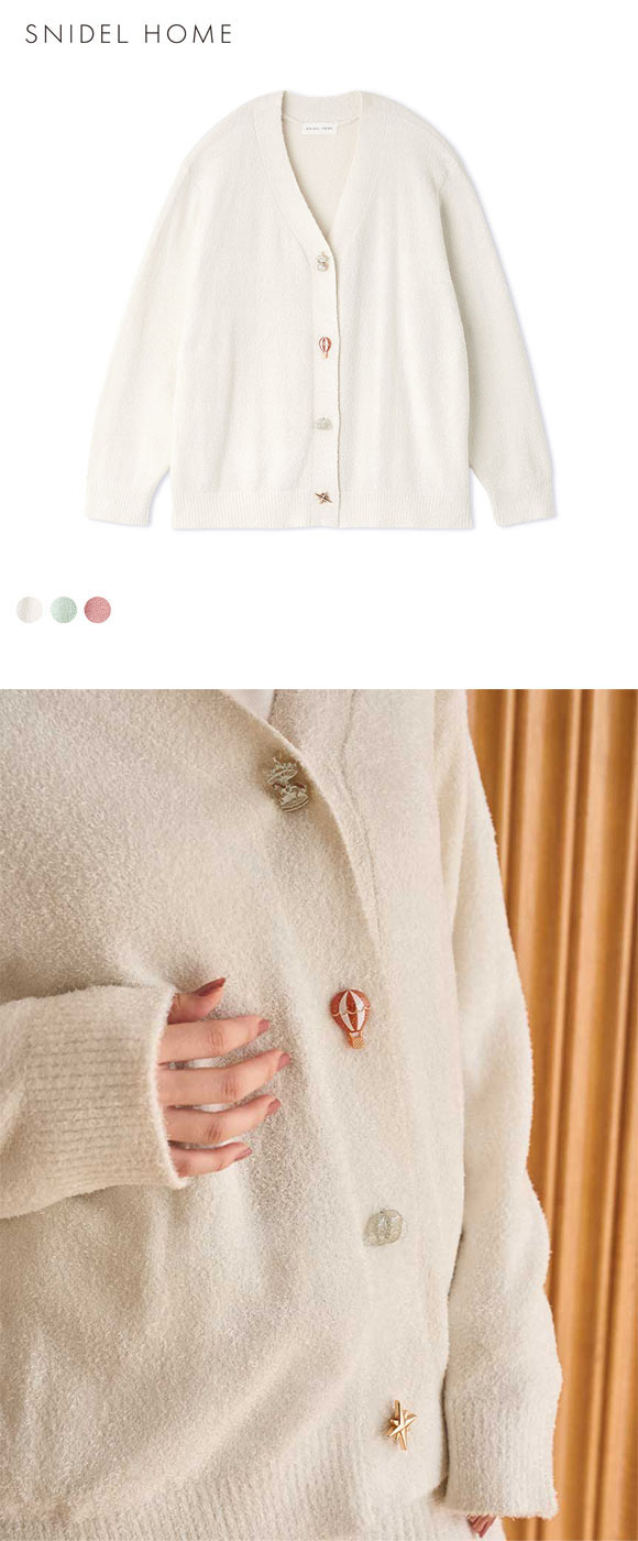 スナイデルホーム カルーセル釦カーディガン SNIDEL HOME