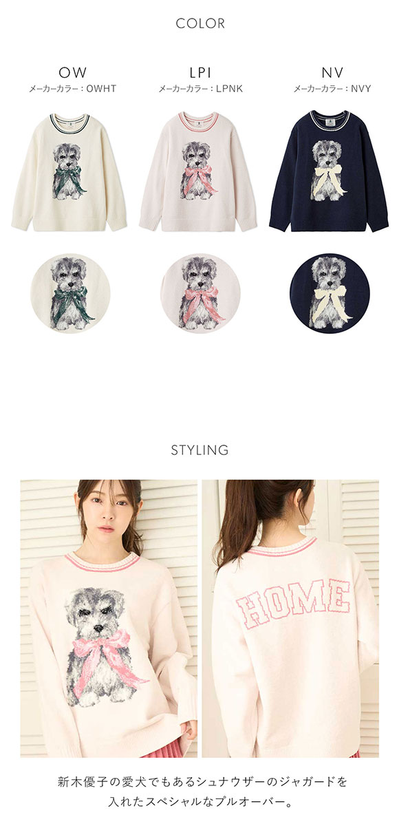 スナイデルホーム SNIDEL HOME × 新木優子 ニットプルオーバー