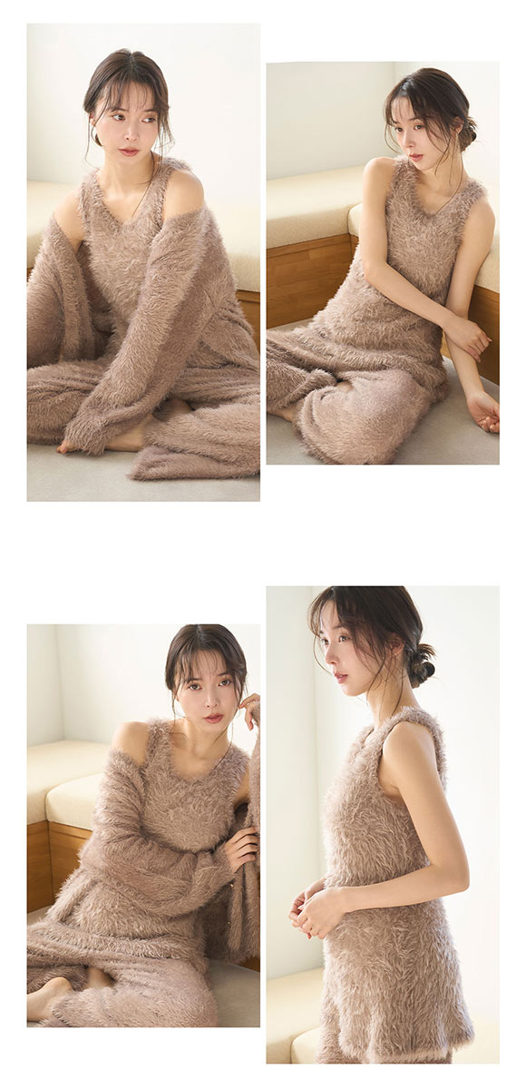 スナイデルホーム シャギーカップインタンクトップ カップイン カップ付き パジャマ ルームウェア SNIDEL HOME