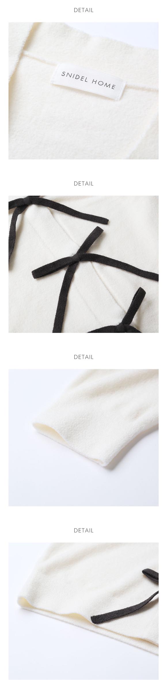 スナイデルホーム リボン釦ニットカーディガン ルームウェア パジャマ SNIDEL HOME