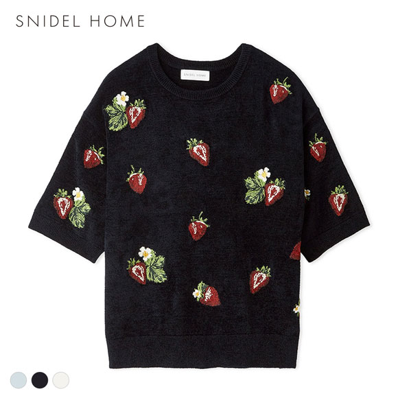 スナイデルホーム ストロベリーニットプルオーバー パジャマ ルームウェア SNIDEL HOME