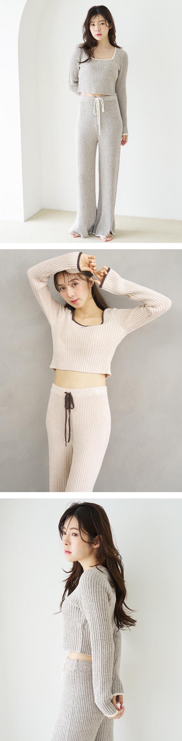 スナイデルホーム Milky スクエアネックカップインプルオーバー カップ付き パッド付き パジャマ ルームウェア SNIDEL HOME