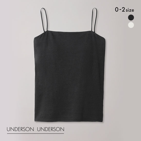 アンダーソンアンダーソン UNDERSON UNDERSON Uバックオープンキャミ カップ付き キャミソール ブラトップ 単品