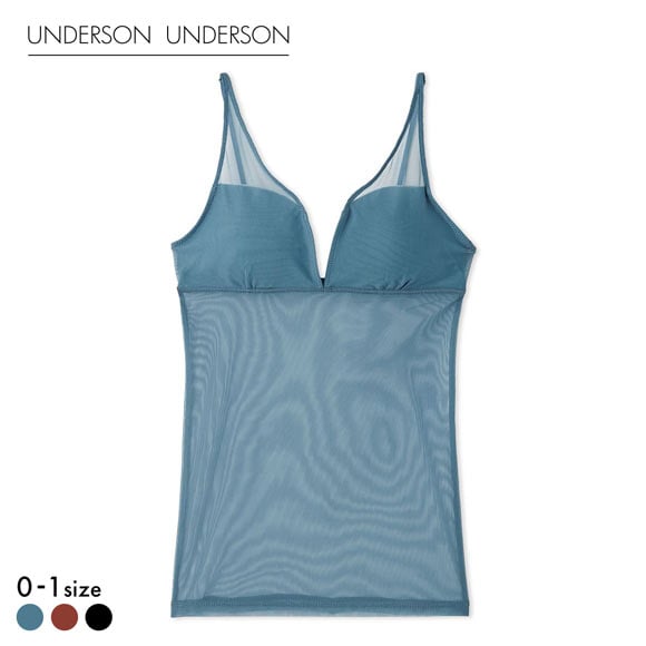 アンダーソンアンダーソン シアーカップインキャミソール UNDERSON UNDERSON カップ付き カップイン