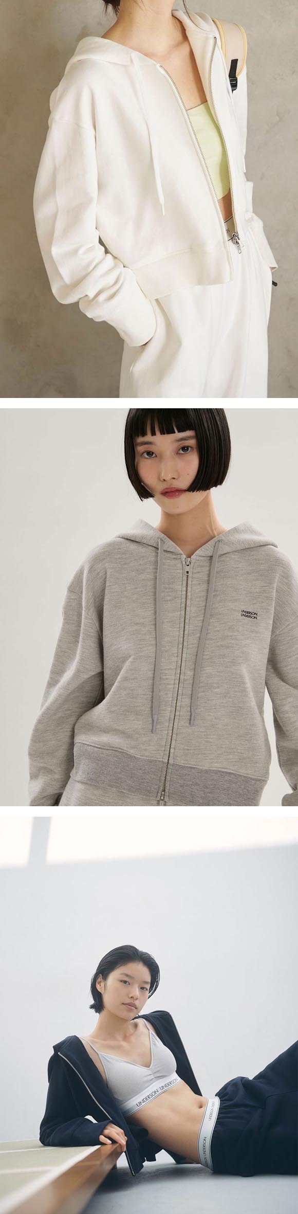 アンダーソンアンダーソン WASHIスウェットパーカー UNDERSON UNDERSON
