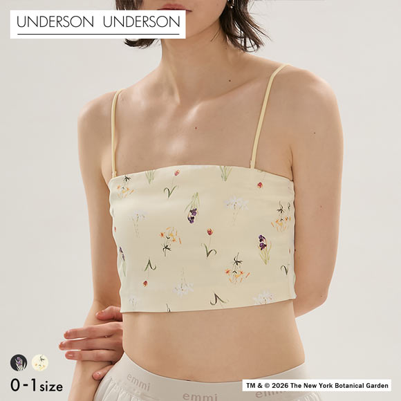 アンダーソンアンダーソン UU×NYBG サテンベアトップブラ UNDERSON