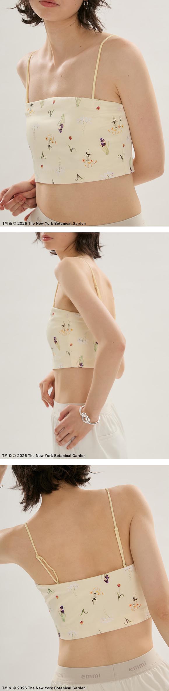 アンダーソンアンダーソン UU×NYBG サテンベアトップブラ UNDERSON