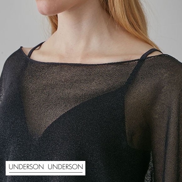 アンダーソンアンダーソン 大草直子×UNDERSON UNDERSON ボリュームシアーニット レディース