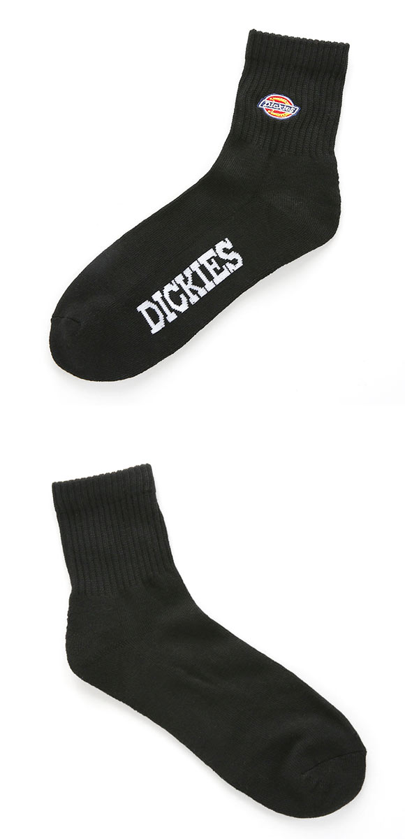 ディッキーズ Dickies クォーター丈 3Pソックス 3足組 メンズ 定番 ハーフパイル
