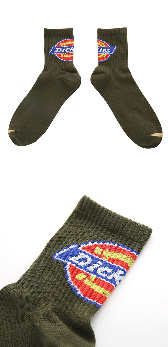 ディッキーズ Dickies クォーター丈 3Pソックス 3足組 メンズ カジュアル