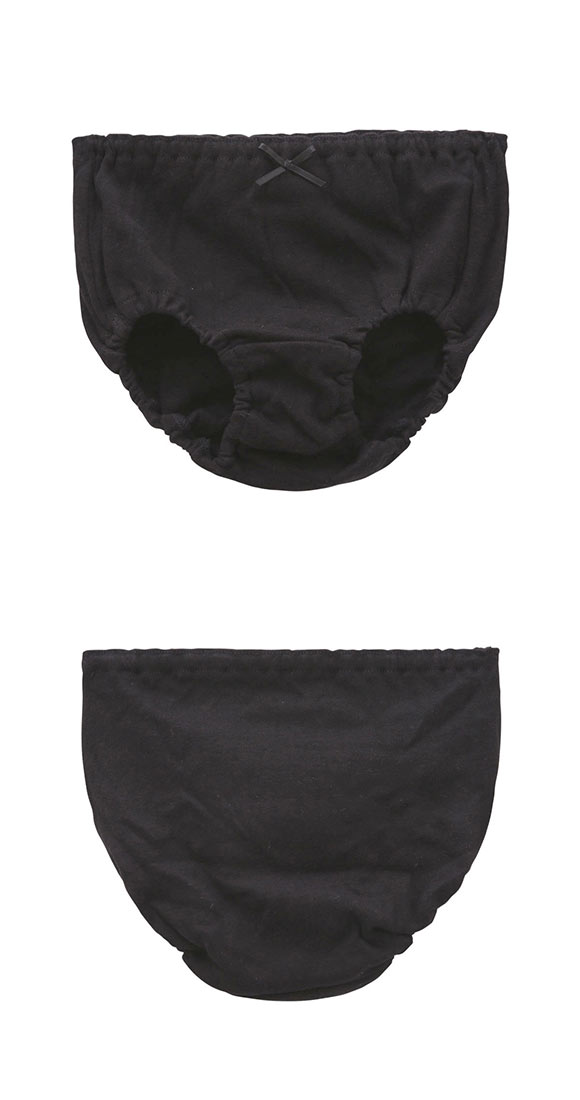 (ガロー)Garau GIRLS SHORTS ショーツ 2枚セット キッズ ジュニア 女の子 綿100％ 白 黒 100 110 120 130 140 150 160 165