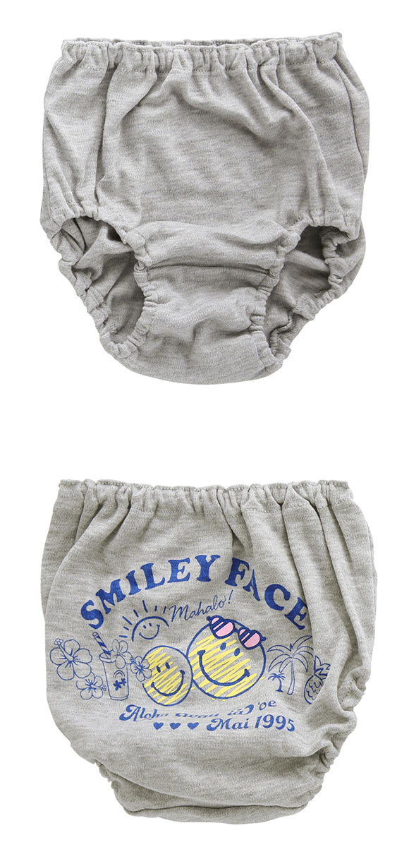 ガロー Garau ショーツ キッズ ジュニア 女の子 3枚セット スマイリーフェイス 120 130 140 150 160 165